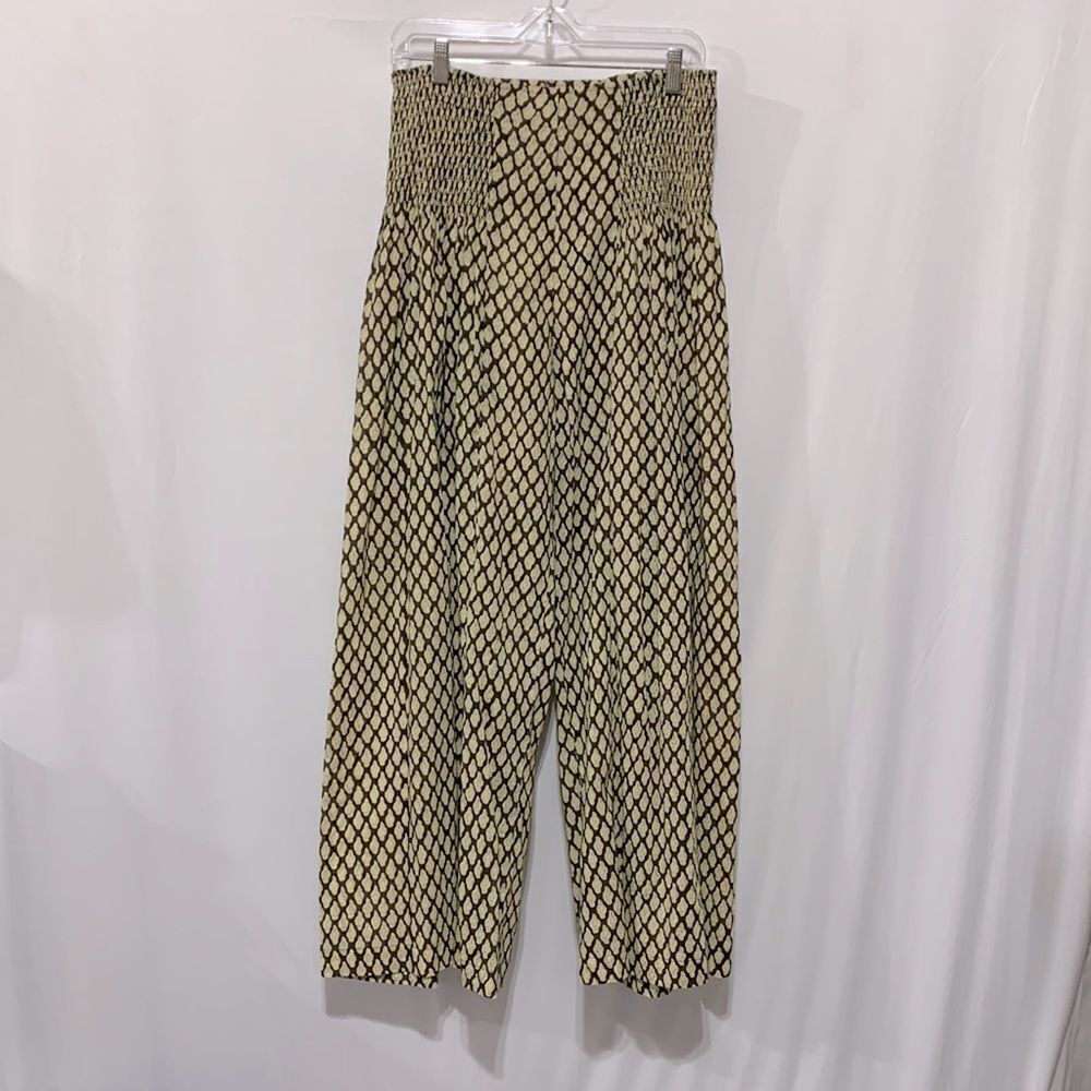 NILA Rubin Kajol Pants Hand Block Printed Pure Cotton Palazo Pants women’s L/XL